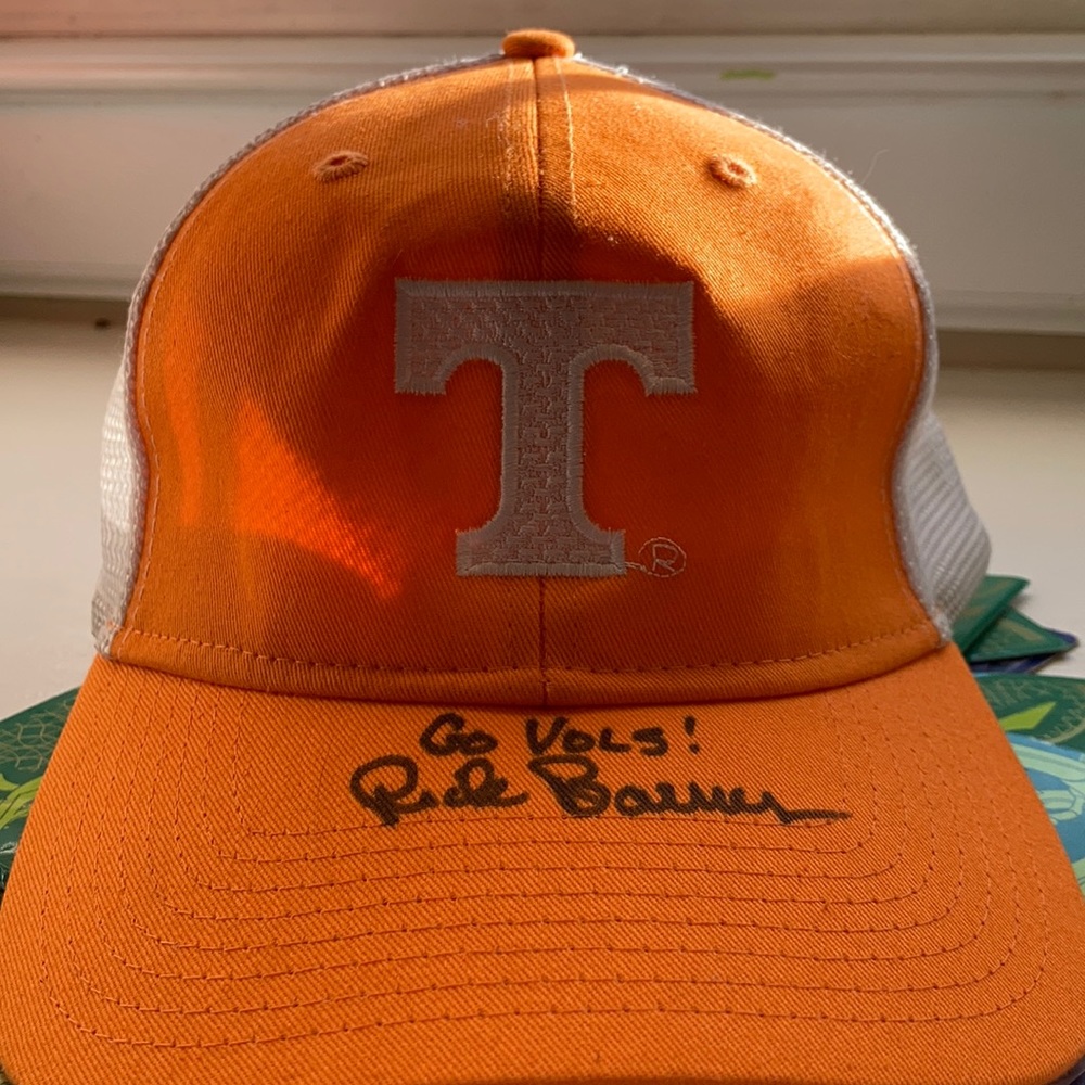 Tennessee hat signed by Rick Barnes